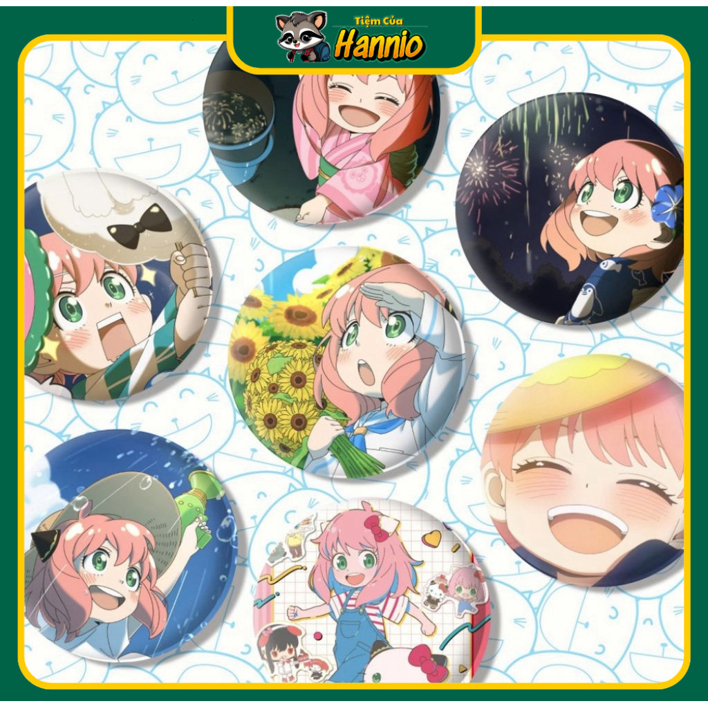 [HCM SỈ] Trâm Cài Áo Anime Badge Anya Forger Pin Balo Tặng