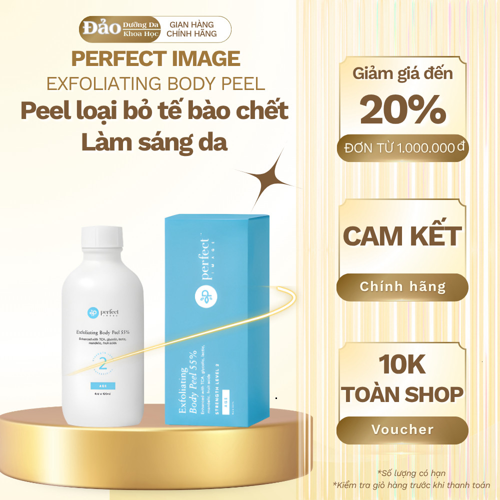 [cty] Dung dịch peel BODY PERFECT IMAGE Exfoliating Peel loại bỏ tế bào chết & làm sáng da 120ML