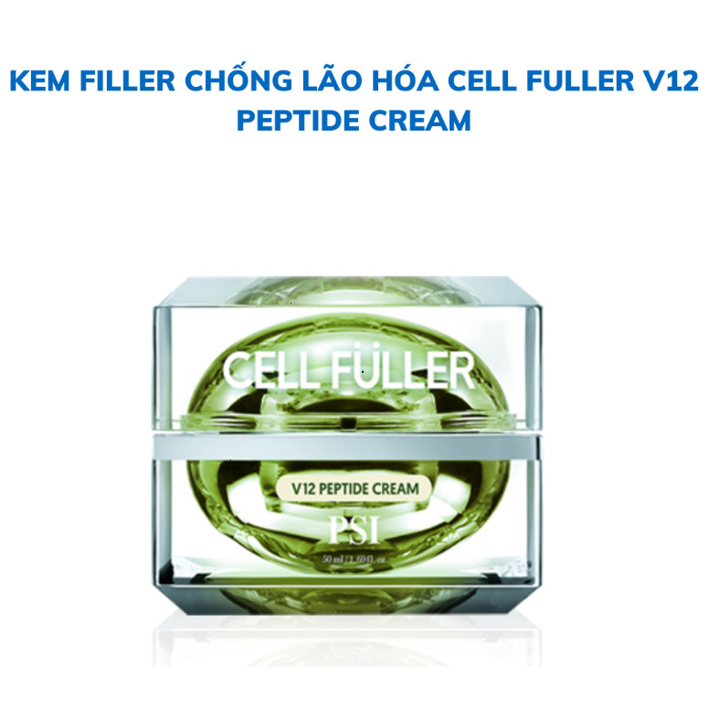 [Hàng Chính Hãng] Kem dưỡng mờ nhăn, trắng da Pion Tech PSI v12 peptide cream CELL FULLER 50ml