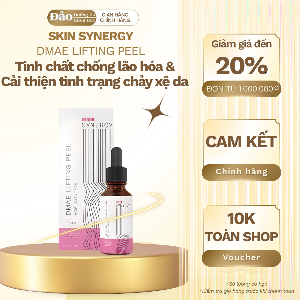 Tinh chất peel Skin Synergy DMAE Lifting Peel giúp nâng đỡ da và tái tạo độ săn chắc 30ml