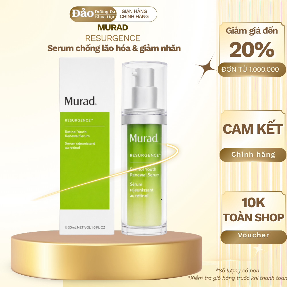 Murad Retinol Youth Renewal Serum 30ml | Serum Retinol Chống Lão Hóa Giảm Nhăn