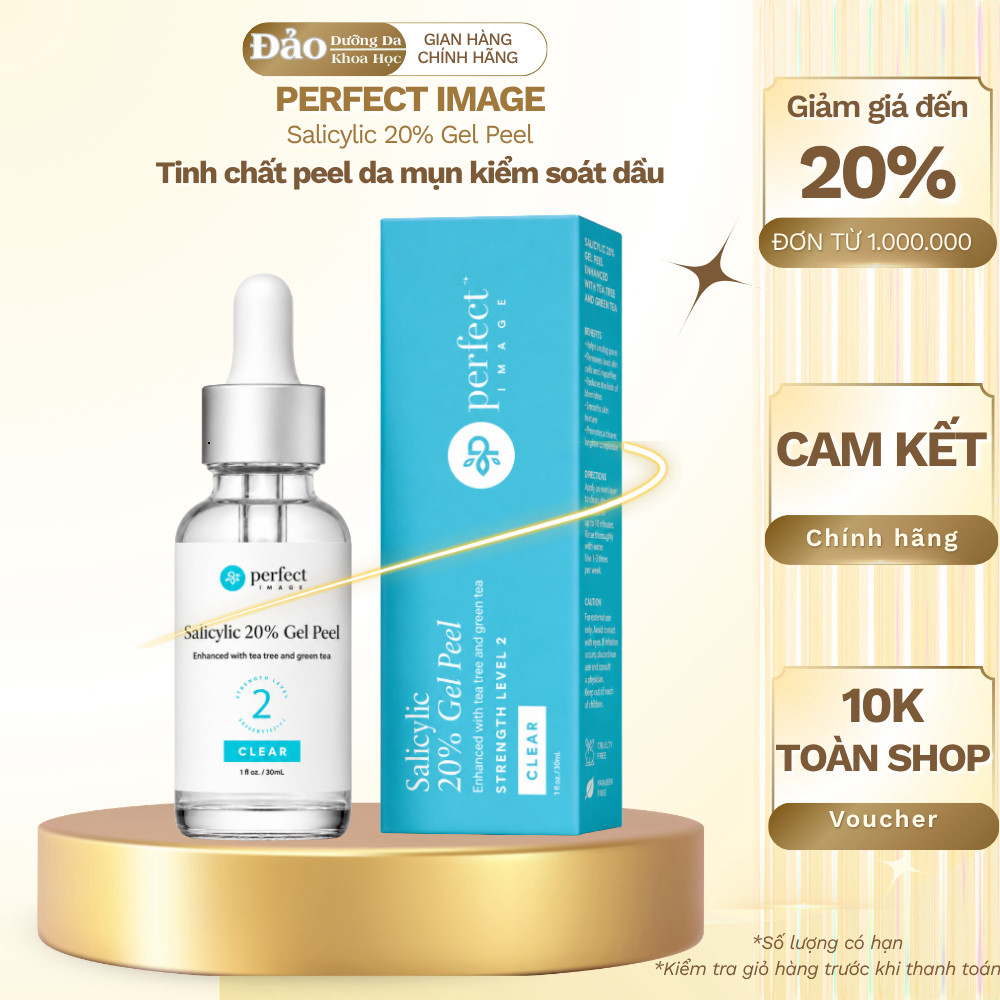 Perfect Image Salicylic 20% Gel Peel 30ml Peel Da Mụn Kiềm Dầu Se Khít Lỗ Chân Lông
