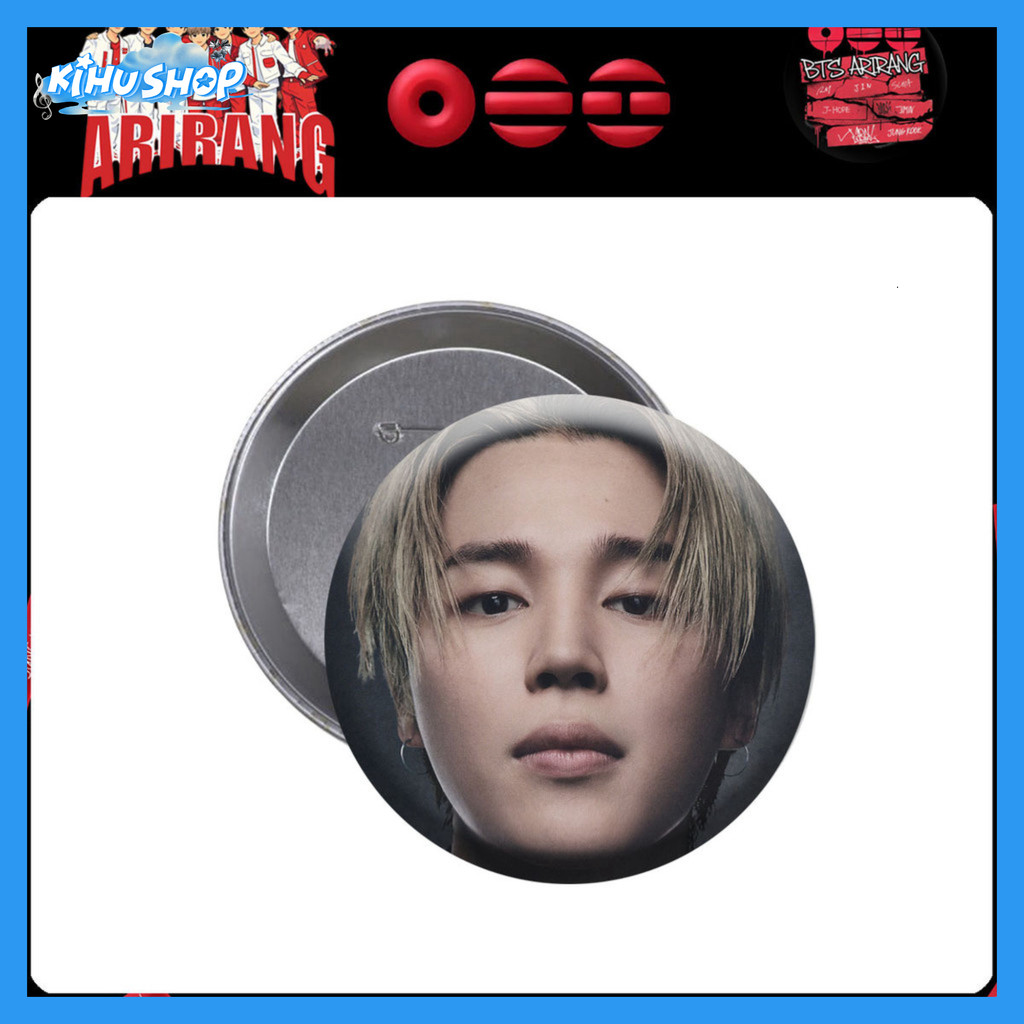[KIHUSHOP]  Trâm cài K-POP BTS Bar Ji Kẻ V JIMIN JIN RM SUGA J-HOPE Mềm Mịn Cho Áo Mẫu Mới