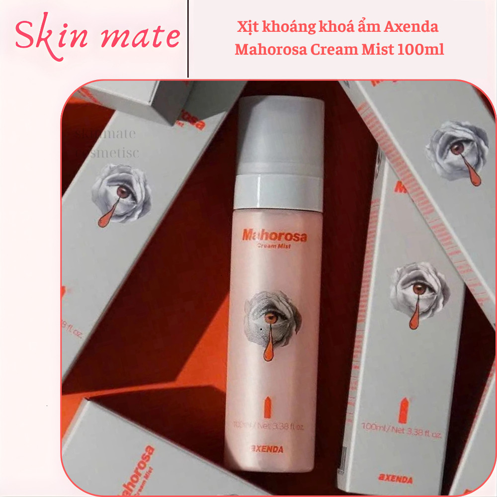 (Công ty) Xịt khoáng khoá ẩm, dưỡng da Axenda Mahorosa Cream Mist 100ml