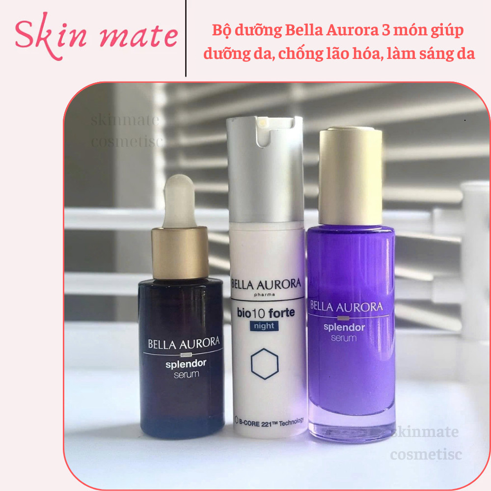 Bộ dưỡng Bella Aurora 3 món giúp dưỡng da, chống lão hóa, làm sáng da