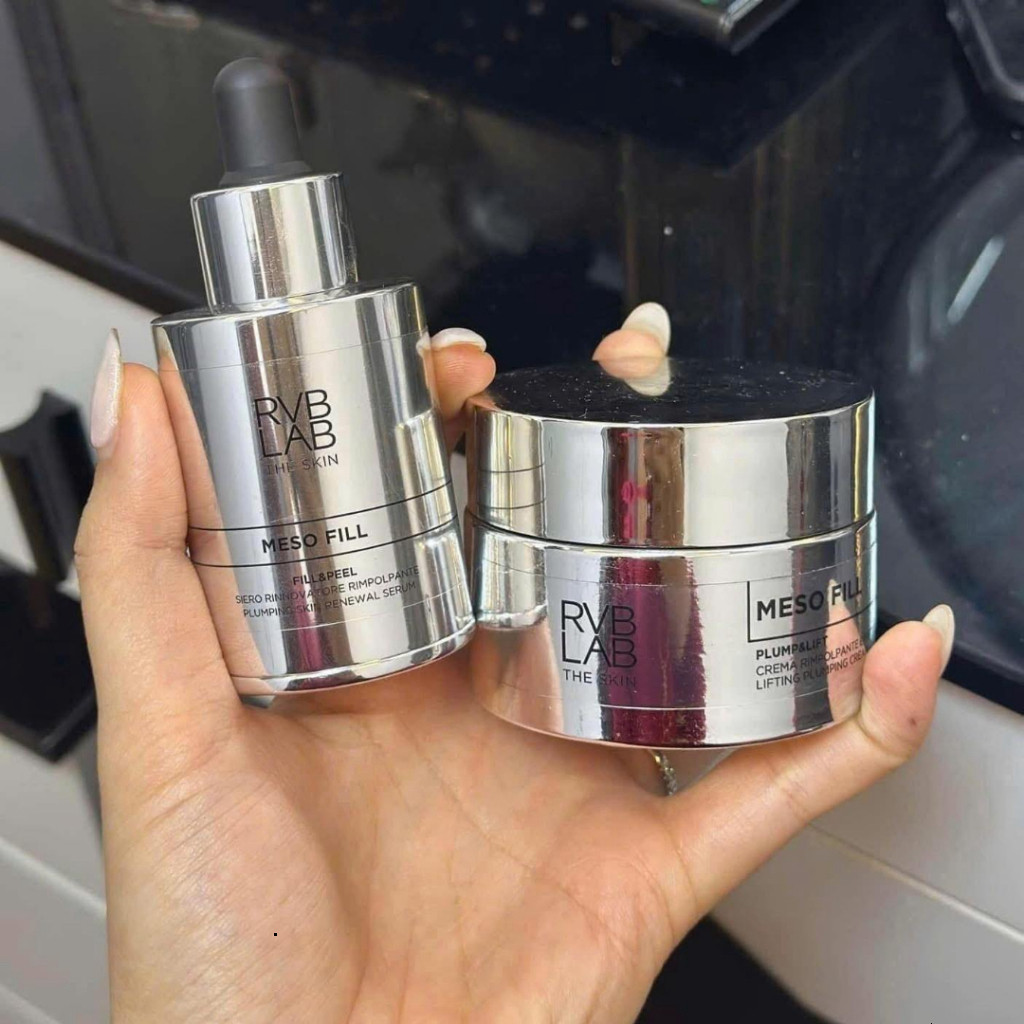 (Công ty) Kem và serum RVB LAB The Skin Meso Fill giúp tái tạo, trẻ hóa da, sáng da