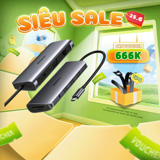 Bộ chuyển đổi đa năng ugreen cm121 cm212 cm417 cho các thiết bị hỗ trợ usb type c - bảo hành 18 tháng 1 đổi 1 50538