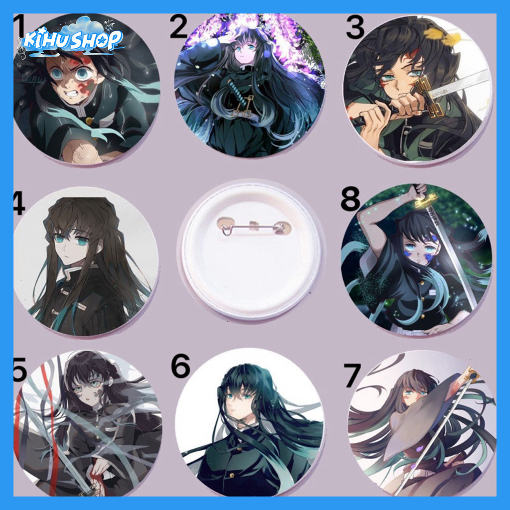 [KIHUSHOP] Huy hiệu Tokitou muichirou kimetsu no yaiba Đẹp Đáng Thích Mô hình nhỏ: Tokitou muichirou