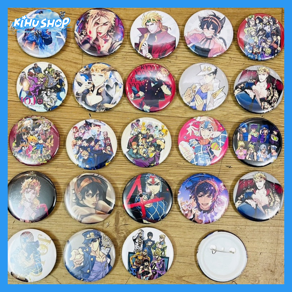 [KIHUSHOP] Cụm Huy Hiệu JoJo 3 Cái Khác Nhau Sách Manga Bán Độc (Sách | Cụm Huy Hiệu JoJo | - | Mang