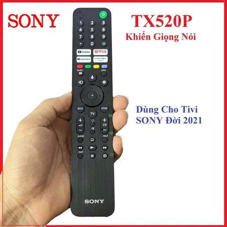 Remote Điều Khiển Tivi SONY RMF-TX520P, điều khiển TV Sony 55in 4K - Tặng kèm pin AAA