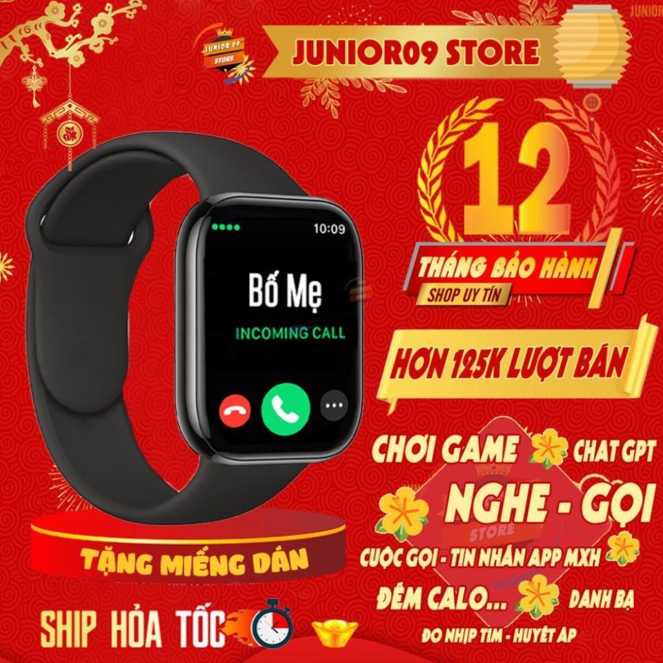 Đồng hồ thông minh, Smartwatch Nghe gọi, Tin nhắn App - MXH, Chơi game, GPT AI, Đo nhịp tim, Chống n