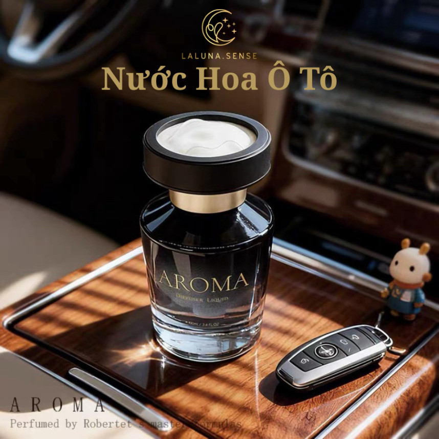 Nước Hoa Ô Tô Laluna Aroma Mountain | Tinh Dầu Ô Tô Miếng Dán Thơm Lâu Giúp Thư Giãn An Toàn