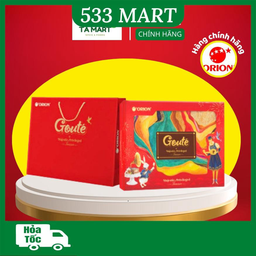 [Tết 2024] Bánh quy Goute Hộp thiếc 475g (12 gói x 39.6g) kèm túi giấy