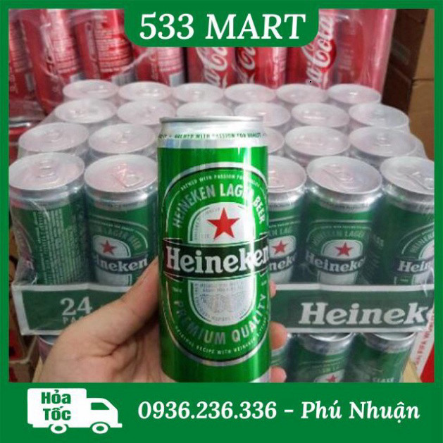 [HỎA TỐC HCM] Thùng 24 Lon Bia Heineken Hà Lan 250ml (Ken Yến Lon Cao)