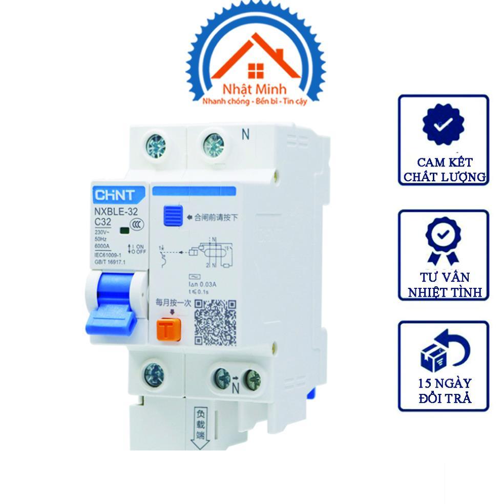 (Chint) CB CHỐNG GIẬT RCBO CHINT NXBLE-32 1P+N 32A, 40A, 63A Loại tốt