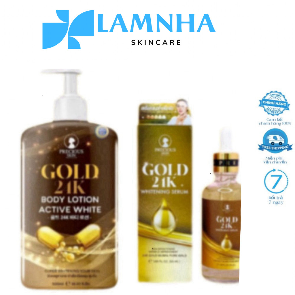 [Chính Hãng] Kem body sữa duỡng thể Precious Skin Gold 24K -Serum dưỡng da mặt Skin Gold 24k