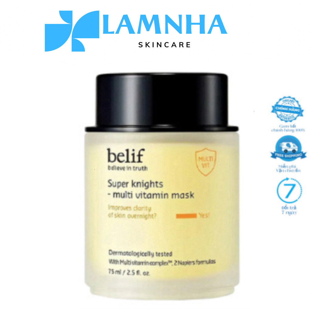 [Chính Hãng] Mặt Nạ Ngủ Belif Super Knight Multi Vitamin Mask Mặt Nạ Belif Phục Hồi Da 75ml