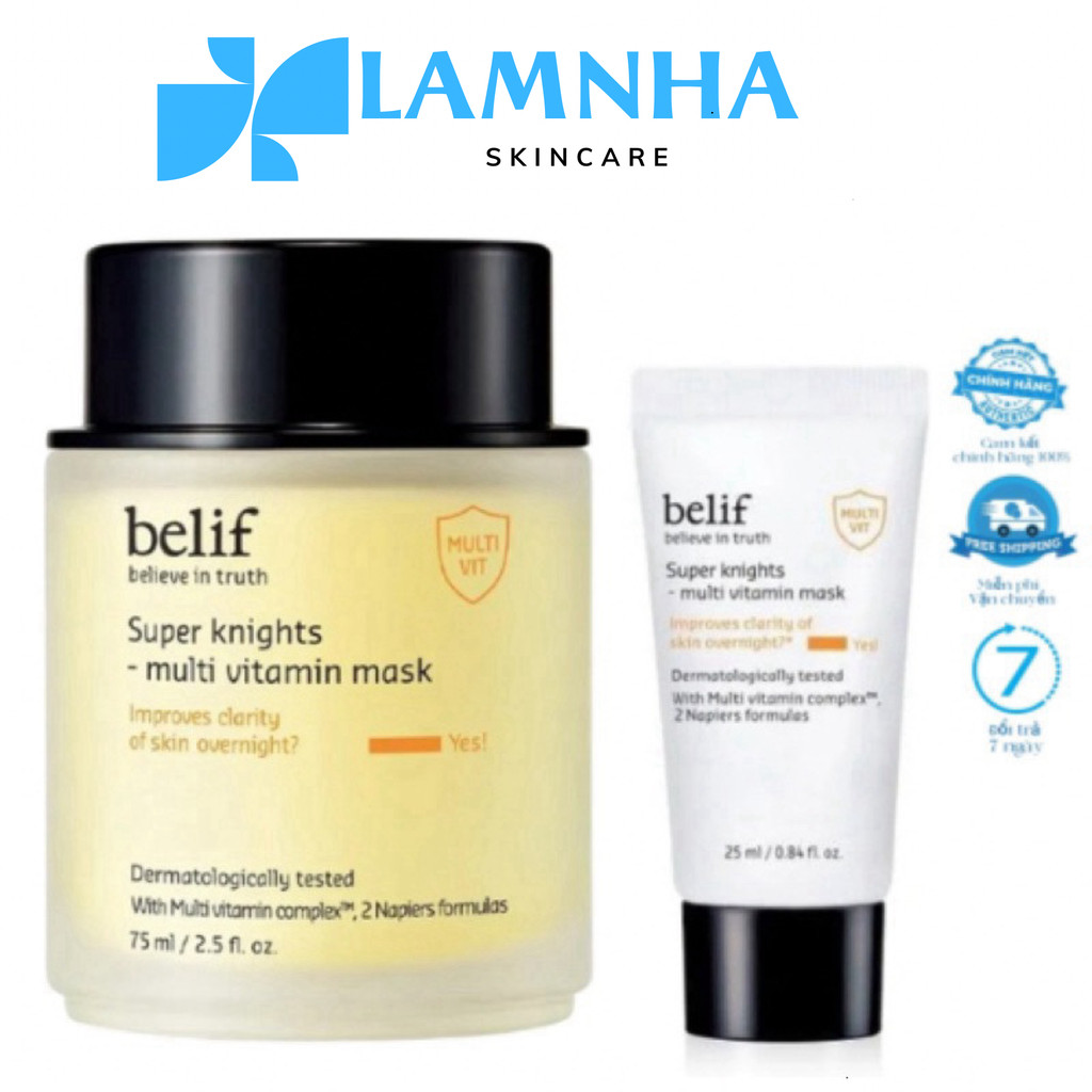 [Chính Hãng] Mặt Nạ Ngủ Dưỡng Sáng Belif Super Knights - Multi Vitamin Mask