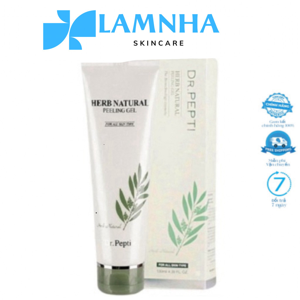 [Chính Hãng] Tẩy Tế Bào Chết Dr.Pepti Herb Natural Peeling Gel Tẩy Da Chết Mặt Drpepti 130g