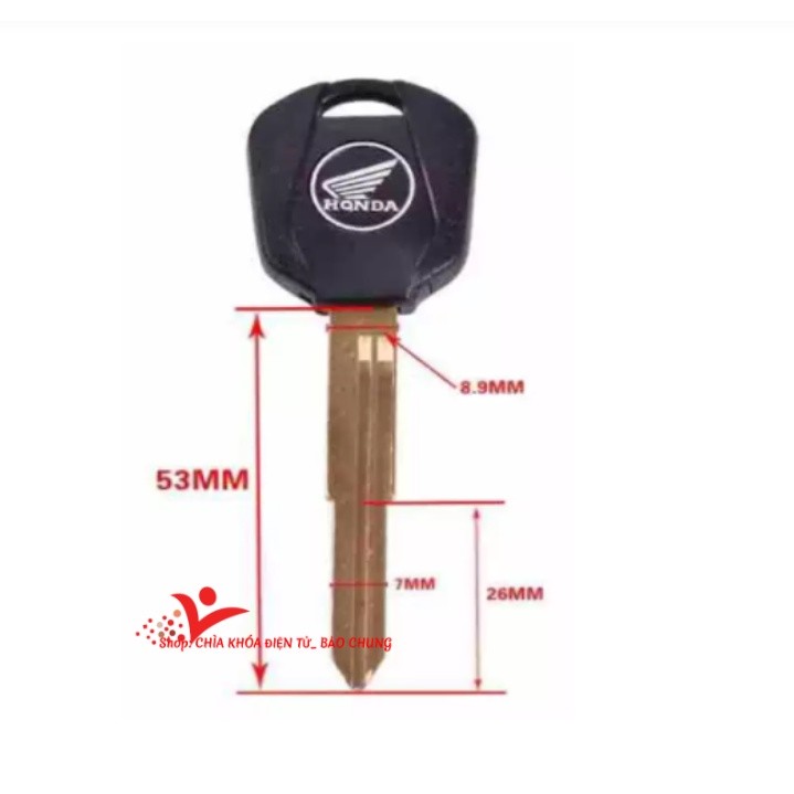 Phôi chìa khóa xe phân khối lớn Honda CB400, CB250, Vtec