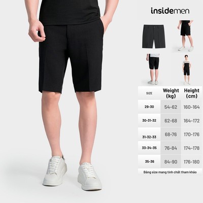Quần Short Âu Nam Insidemen Regular Fit ISO061AS2