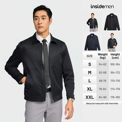 Áo Khoác Hai Lớp Nam INSIDEMEN Cao Cấp Hình Thêu Trẻ Trung Form Regular Fit IJK056BZ