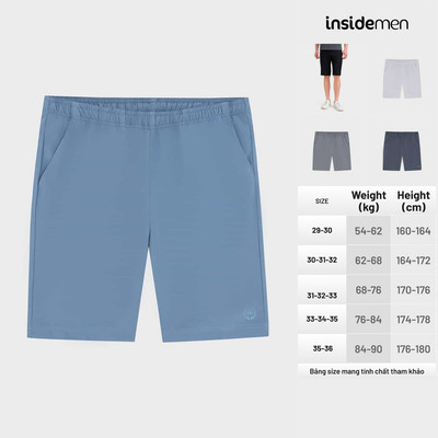 Quần Short thể thao Nam INSIDEMEN form Regular Fit thoái mái, trẻ trung, năng động - ISO036AZ