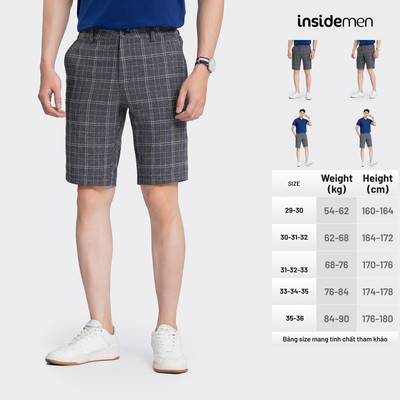 Quần Short Âu Nam INSIDEMEN Form Regular Fit - ISO031AZ