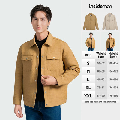 Áo Khoác Nam Insidemen IJK009BZ Kiểu Dáng Trẻ Trung Regular Fit Phù Hợp Mọi Vóc Dáng