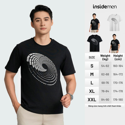 Áo thun Nam Insidemen Tay Ngắn Cổ Tròn Cotton REGULAR FIT ITS029AZ