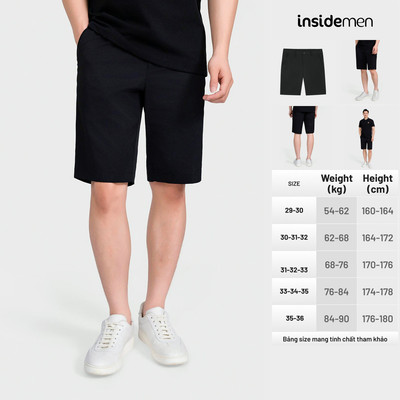 Quần Short Thể Thao Nam Insidemen Thoáng Mát, Co Giãn, Năng Động ISO007AS1
