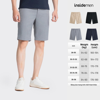 Quần tây nam INSIDEMEN dobby thiết kế trơn, kiểu dáng trẻ trung, năng động ISO029AZ