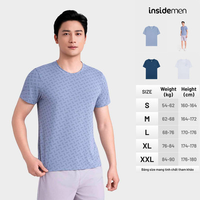 Áo Thun Tshirt Nam Thể Thao Insidemen Active Năng Động Co Giãn Tốt Nhanh Khô Thoát Mồ Hôi ITS011MAH0
