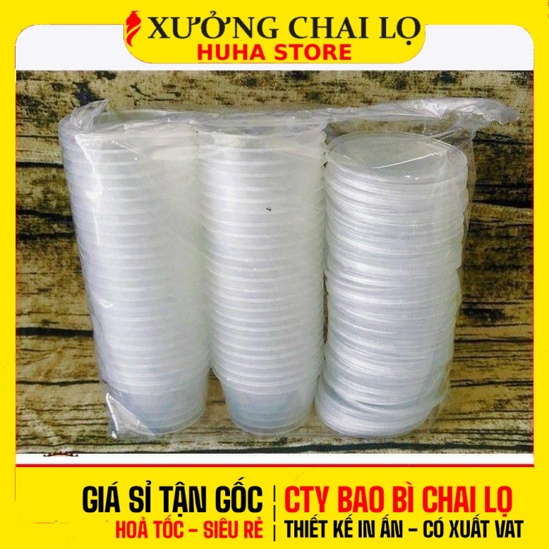 [COMBO 50 CÁI] Hũ Làm Caramen ✦ Hũ Bánh Flan Nhựa Có Nắp Kín, Khuôn Làm Bánh Flan, Caramen Tiện Dụng