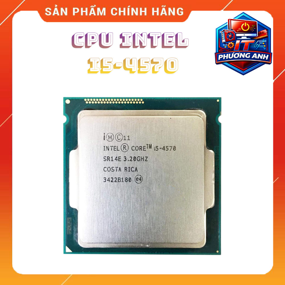 CPU Intel i5-4th Hàng Bóc Máy Đẹp Vàng i5-4590 , i5-4570, i5-4690