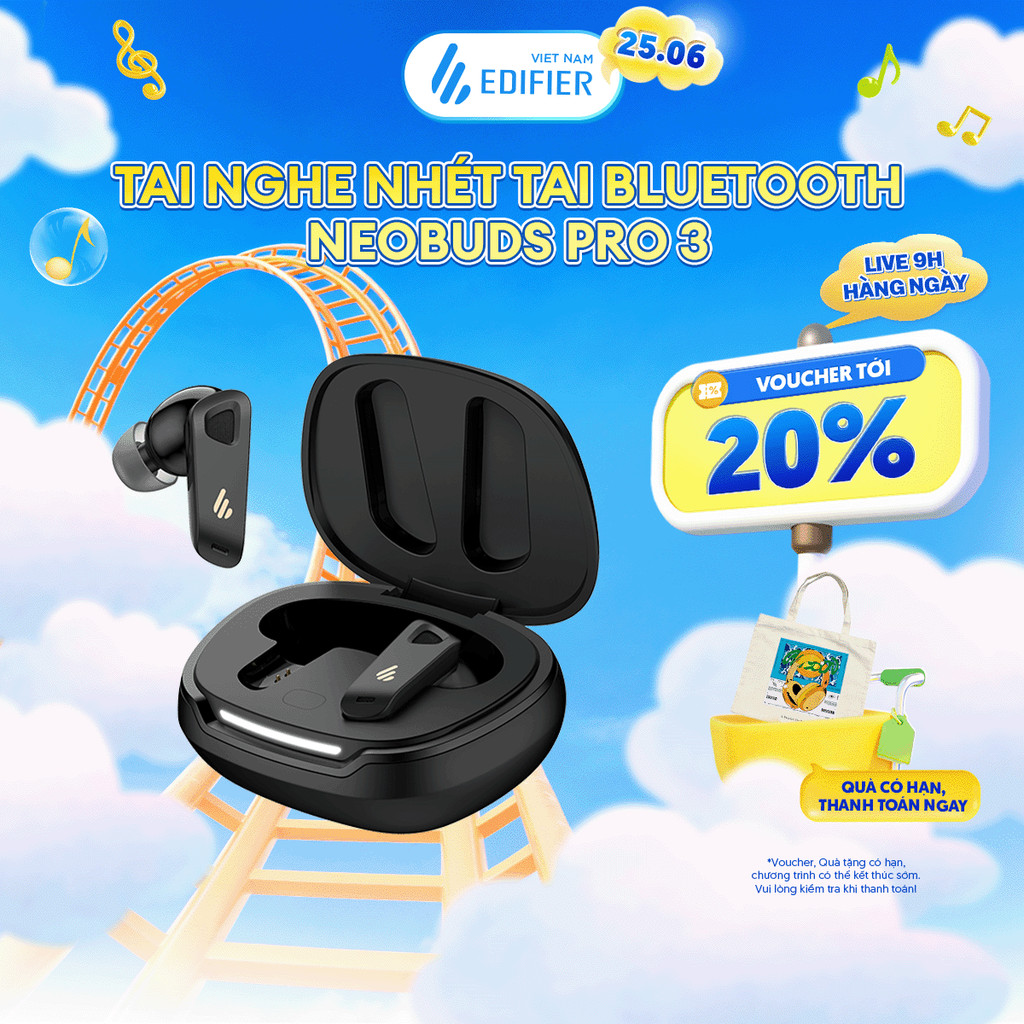 Tai Nghe Bluetooth Chống Ồn EDIFIER NEOBUDS PRO 3/NEOBUDS SERIES - Âm Thanh Hi-Res - Pin Đến 36H - 15 Tháng Bảo Hành | BigBuy360 - bigbuy360.vn