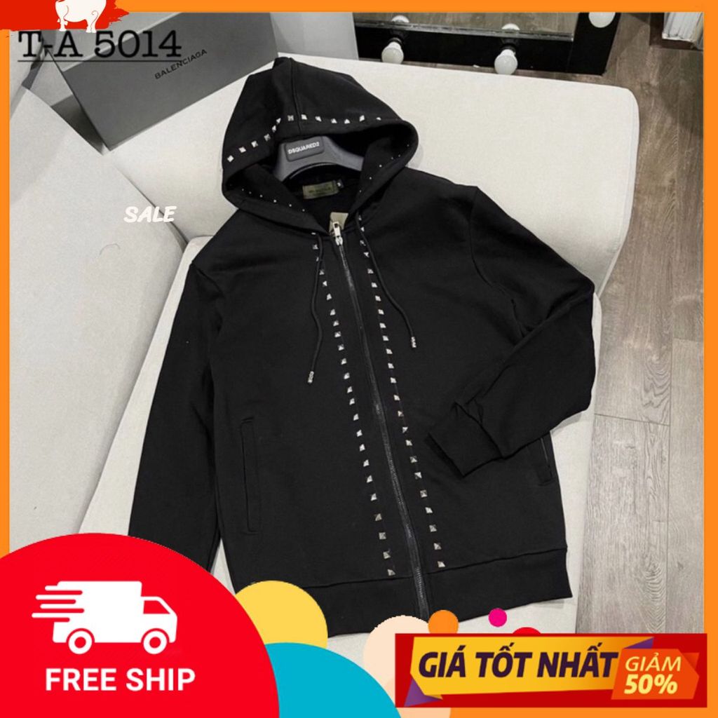 🔥Hot🔥Áo Khoác Hoodie Zip Đính Đá VLTN, Áo Khoác Đinh Đính Đá Cao tholtranghottrend QC 2026