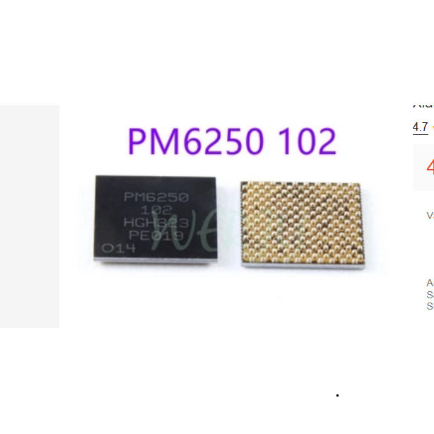 ic nguồn PM6250-102 cho Samsung A525, A725, Xiaomi Note 9, Note 9 Pro, Xiaomi 10