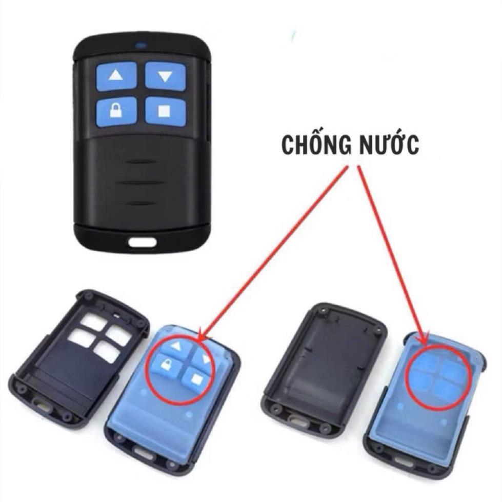 [Copy CN] Điều Khiển Cửa Cuốn Học Lệnh Thông Minh Tần Số 433Mhz-Remote Remote Cửa Cuốn 433Mhz Chống 