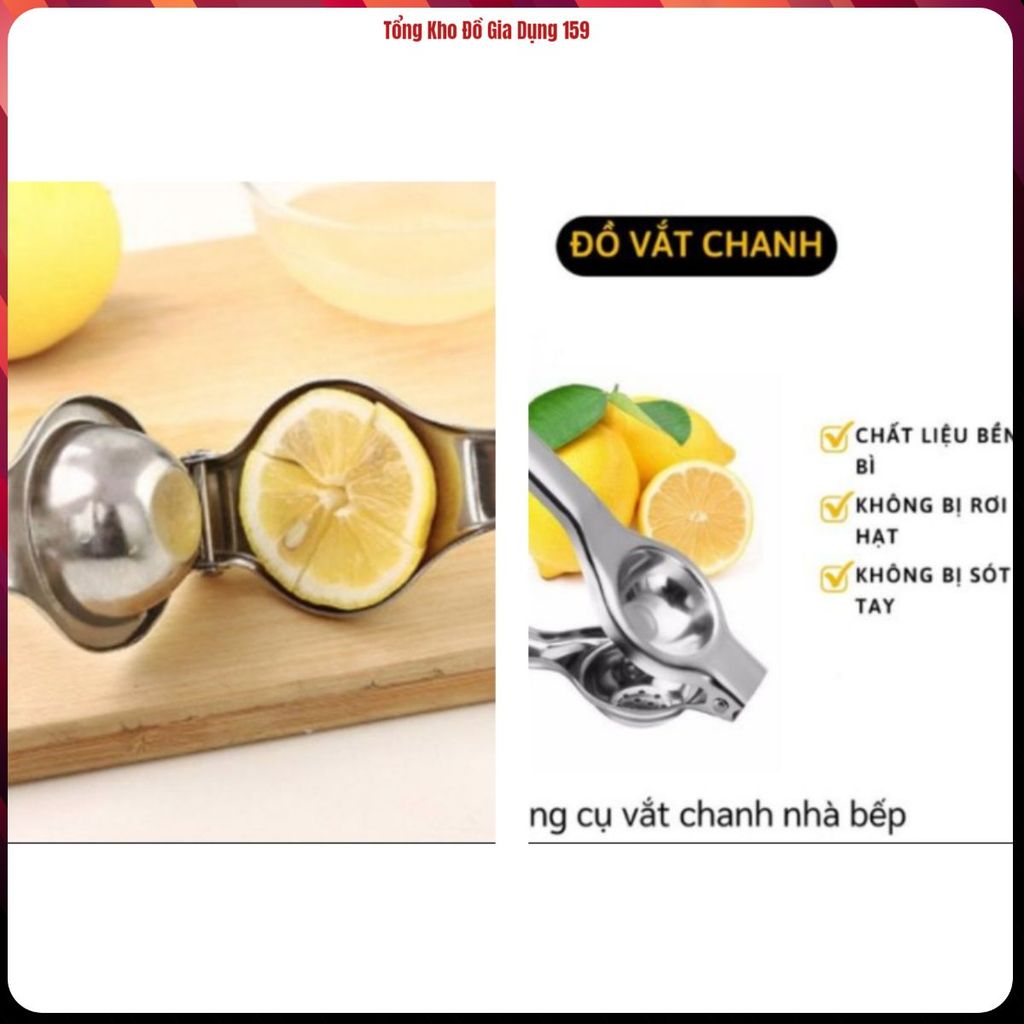 (COMBO 3) DỤNG CỤ VẮT CHANH CAO CẤP, Dụng Cụ Vắt Chanh Inox Không Gỉ, Vắt Cam Quýt, Ép Nước Chanh, D
