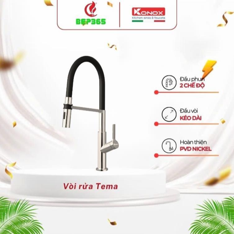 Vòi Rửa Chén Konox Tema – Cao Cấp, Nóng Lạnh Tiện Lợi