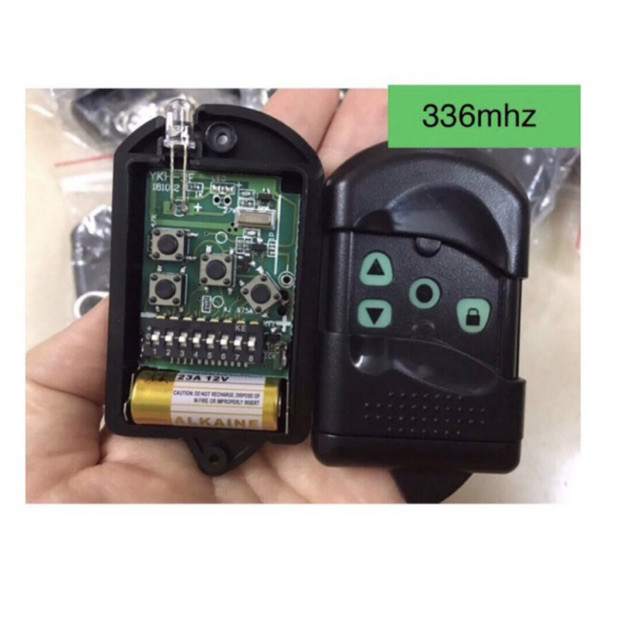 Điều Khiển Cửa Cuốn Mã Gạt Tần Số 336Mhz