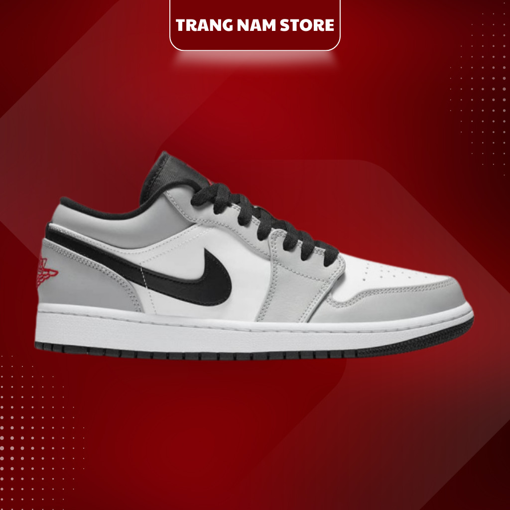 Giày Sneaker Emiko_Jordan 1 Low Smoke Grey V2 Đẹp Nhất, Đủ Size Nam Nữ, Full Size Full Box