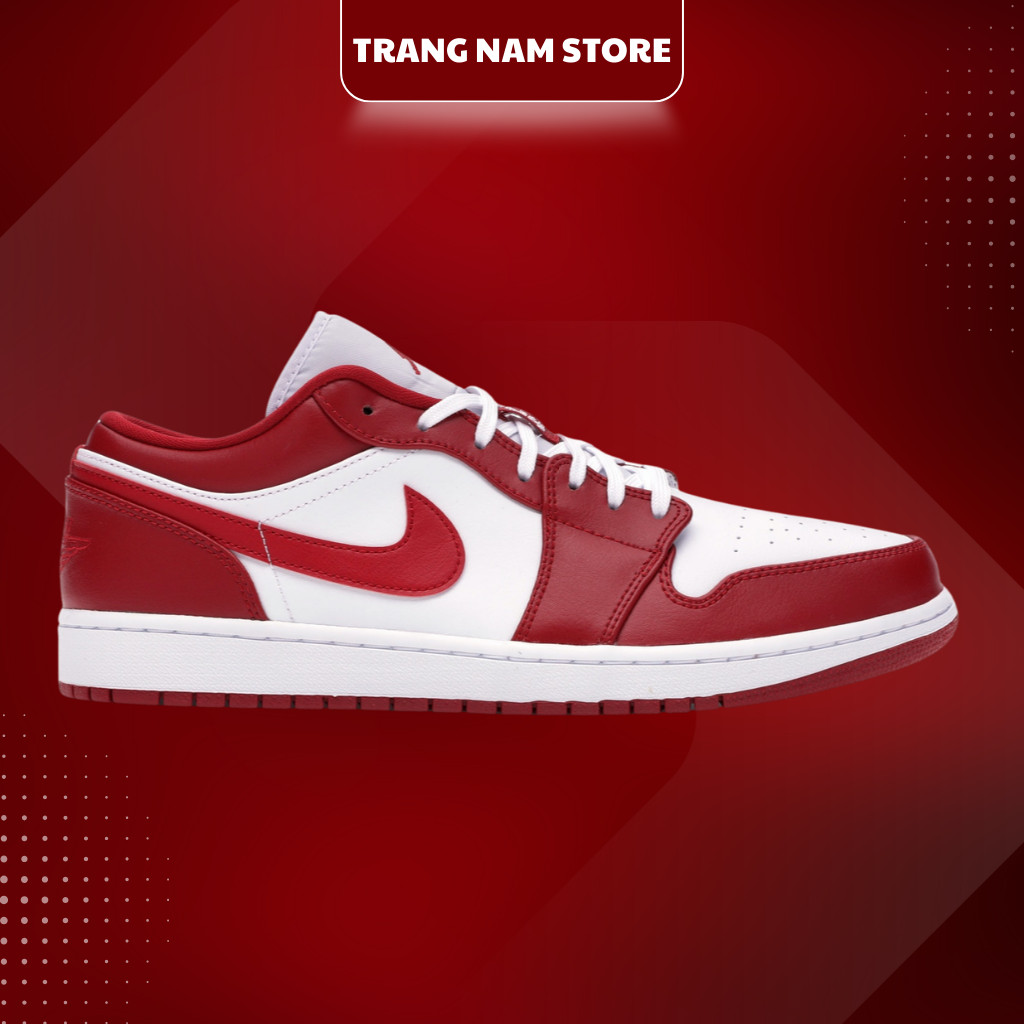 Giày Sneaker Emiko_Jordan 1 Low Gymred Đẹp Nhất, Đủ Size Nam Nữ, Full Size Full Box