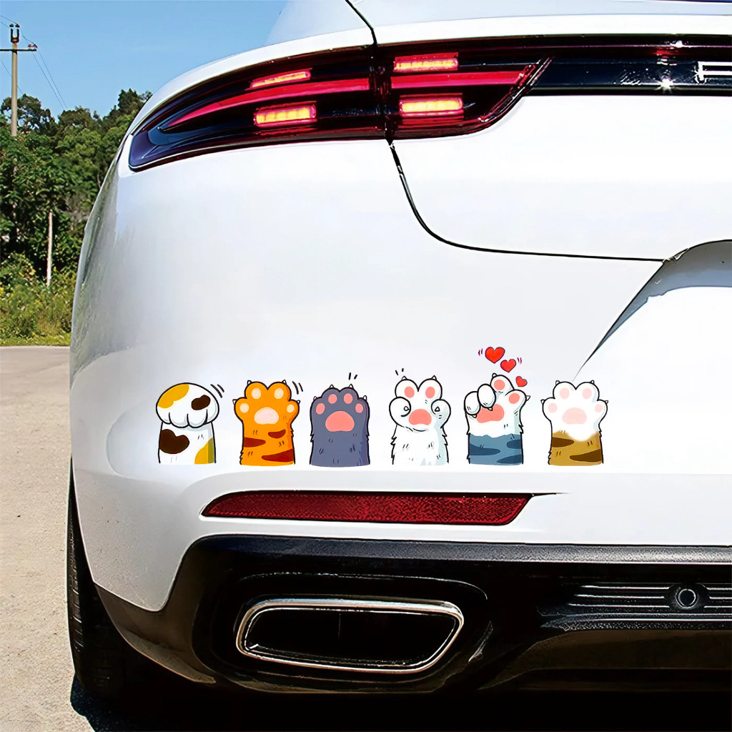 Dán Decan Oto Mẫu NHỮNG CHÚ MÈO CUTE chống nước, dán xe oto, trang trí Oto in hình theo yêu cầu, in 
