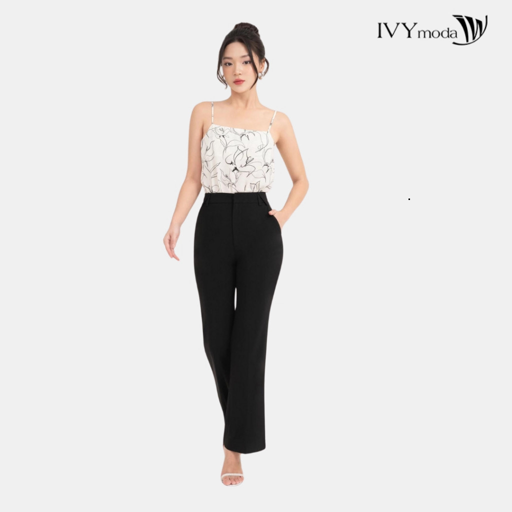 [ IVY MODA XẢ XÓT SIZE ] Quần dài Tuysi ống xuông nữ IVY moda MS 22M8825