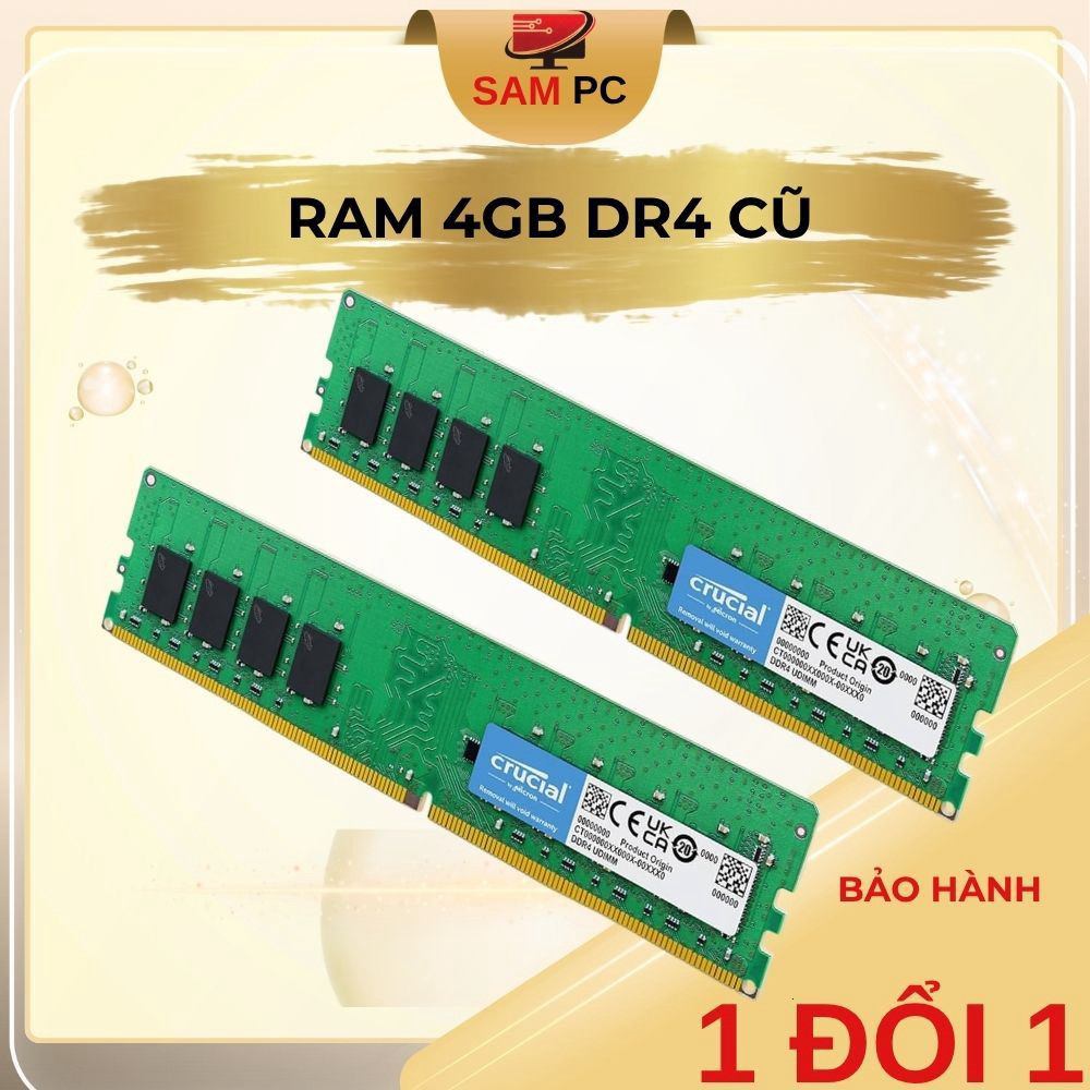 [ HOT ] Ram 4GB DDR4 Bus 2133 2400 2666 3200 Các Loại Cũ đã qua sử dụng chân đẹp sáng
