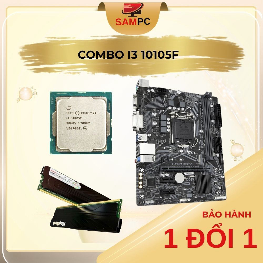 [ HOT ] Bộ PC COmbo i3 10105F + Main H410/H510 + Ram 8GB/16Gb Dr4 Quốc Dân 1 thời luôn ạ