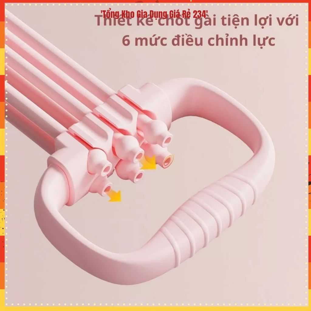 (COMBO 5 DÂY) DÂY KÉO KHÁNG LỰC TAI MÈO, Dây Tập Số 8 15-90LBS, Dây Tập Gym Tại Nhà, Tập Tay Vai Lưn