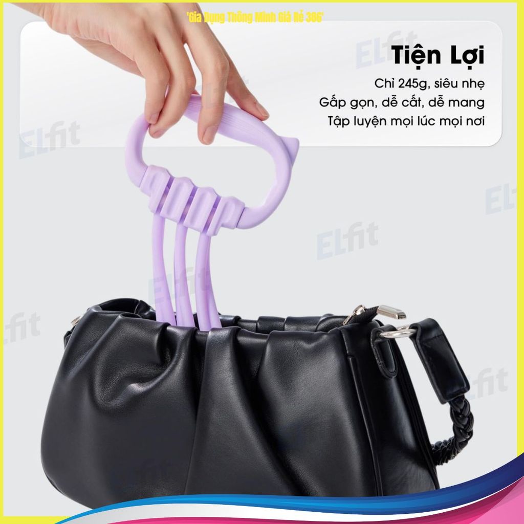 (COMBO 4 DÂY) DÂY TẬP THỂ DỤC SỐ 8, Dây Kháng Lực Tai Mèo 15-90LBS, Dây Tập Yoga, Pilates, Fitness, 